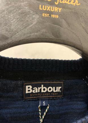 Свитер джемпер льняной barbour синий свитшот3 фото