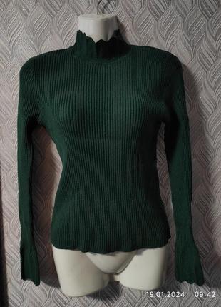 Фирменный гольф, водолазка,кофта в рубчик 44 р-new look