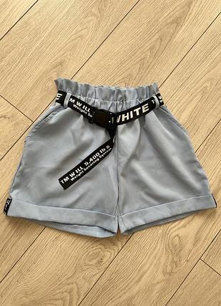 Шорты свободного кроя костюм на ткань молодежные