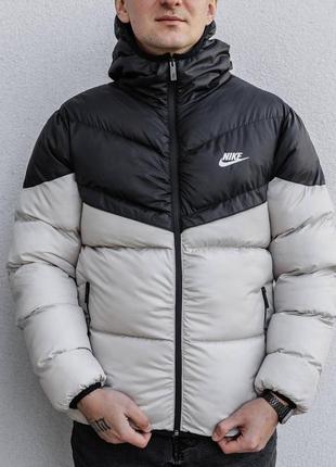 Зимняя мужская куртка пуховик тепла nike storm fit
