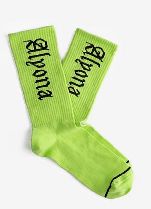 Шкарпетки носки гольфи із колоборації alyona-alyona альона-альона 💚 єдиний розмір 36-39рр