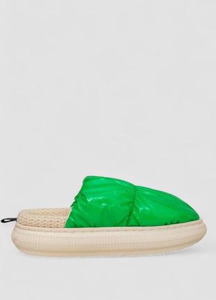 Капці жіночі домашні, колір зелений
