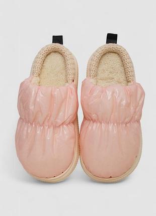Капці дутики жіночі домашні, колір рожевий