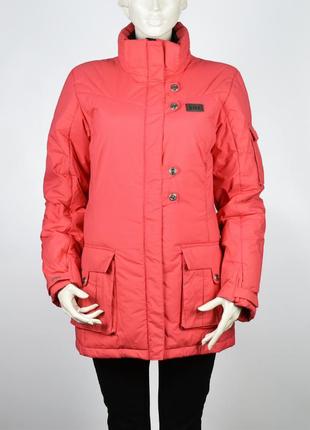 Пуховик helly hansen размер s // парка куртка зимняя пух розовый