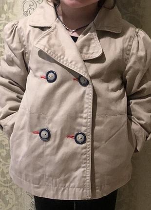 Дитячий вкорочений тренч old navy