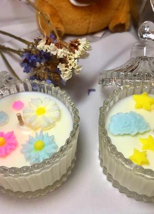 Свічка у склі з кришкою