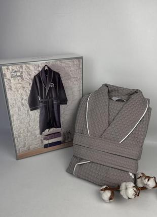 Халат чоловічий maison d'or karius grey l