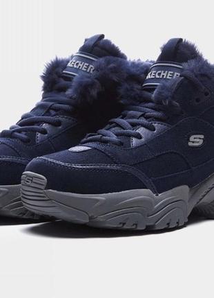 Зимові, жіночі черевики *skechers* stamina kw8673