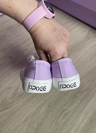 Модные детские текстильные сиреневые лавандовые кеды кроссовки кроссовки на девочку 29...