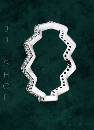 Каблучка "блискучий зигзаг"  pandora 197751cz