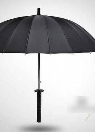 Зонт трость полуавтомат в виде самурайского меча