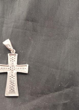 Крест серебряный с камнями7 фото