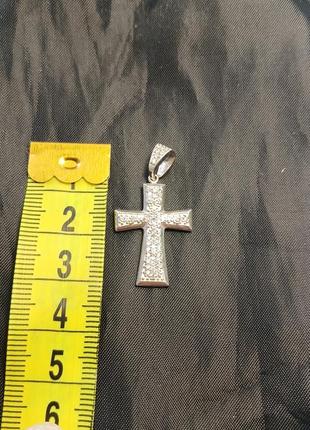 Крест серебряный с камнями8 фото