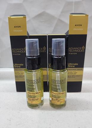 Сироватка для надання блиску волоссю advance techniques avon