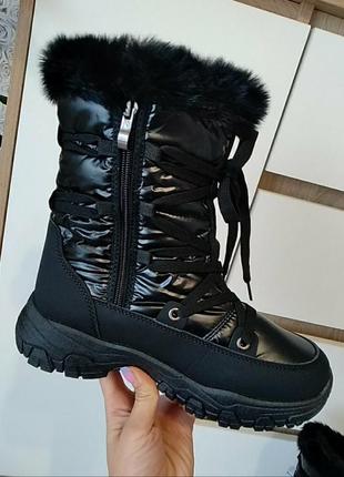 Теплые на меховых сапогах дудики