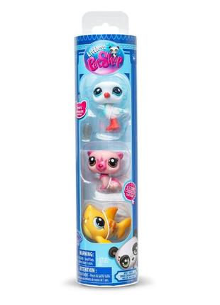 Игровой набор "настроение острова" littlest pet shop 00556 аксессуары и 3 фигурки