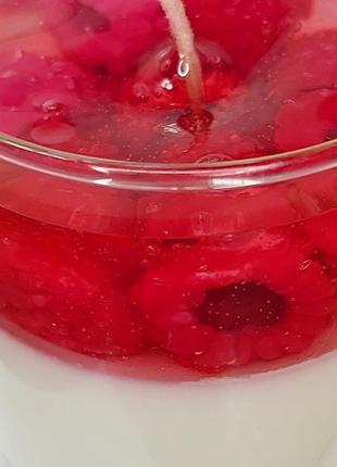 Свеча малиновая панна-котта
