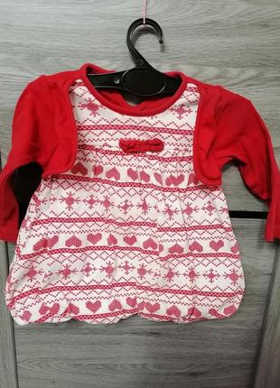 Платье одежда на девочку на возраст 6-9 месяцев