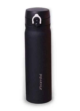 Термос-пляшка 500мл з нерж. сталі асорті 2005b тм kamille  7копійок