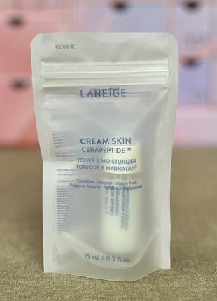Тонер laneige cream skin cerapeptide™ toner & moisturizer