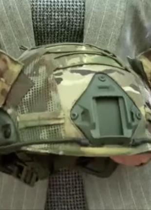 Шолом pe fast nij iiia стандарт nato + кавер + вушка + нашивка очі