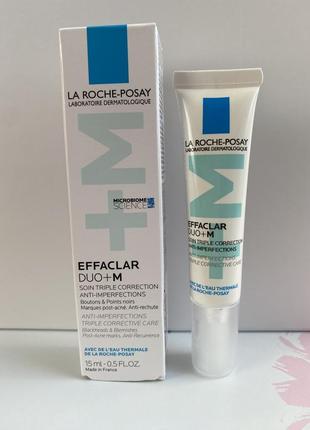Коригуючий гель-крем La roche-posay effaclar duo+ 40 мл для жирної, схильної до недоліків шкіри 15 мл