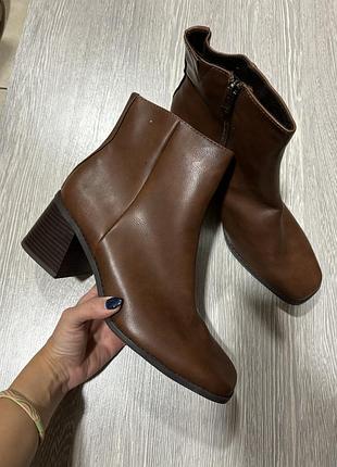 Ботинки сапожки marco tozzi коричневые