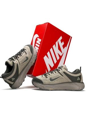 Чоловічі кросівки nike acg running beige grey