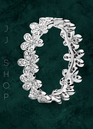 Каблочка "мерцающие ромашки" pandora 190934cz