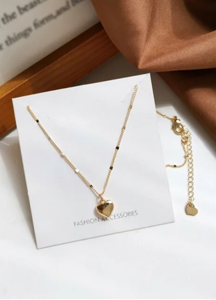 Цепочка с подвеской в виде сердца