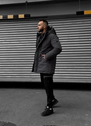 Зимняя мужская куртка на пуху gard удлиненная