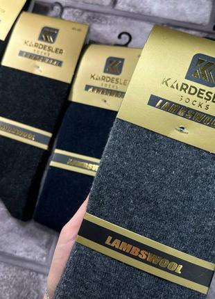 Чоловічі високі шкарпетки з тоненької вовни фірми kardesler