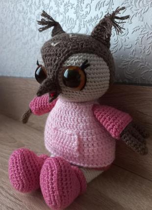 Вязаная детская игрушка-осовенок