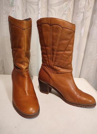 Сапоги женские натуральная кожа kickers,оригинал, р 38 новые