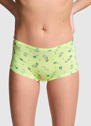 Бавовняні трусики-шортики. pink. victoria's secret. оригінал 🇺🇸