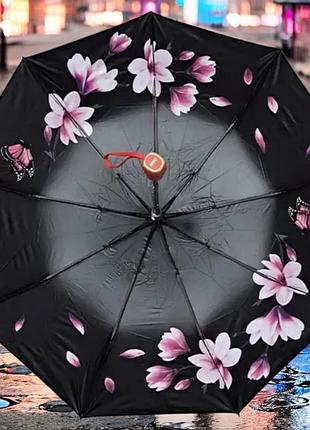 Зонт женский susino flower sakura полуавтомат на 9 спиц