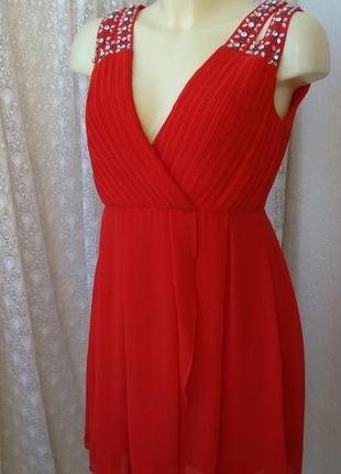 Платье красное нарядное tfnc london р.46-48 3611
