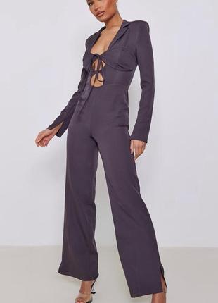Вишуканий жіночий комбінезон wide leg
