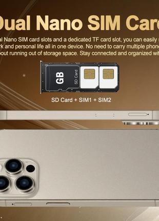 Мобильный телефон смартфон apple iphone 16 pro max, 6 гб+128 гб,  6,5 дюйма, android 10, 4g, 2 сим!9 фото