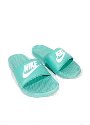 Шльопанці, капці nike benassi jdi tiffany blue