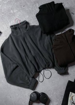 Жіночий бомбер оверсайз з двостороннього флісу☺️