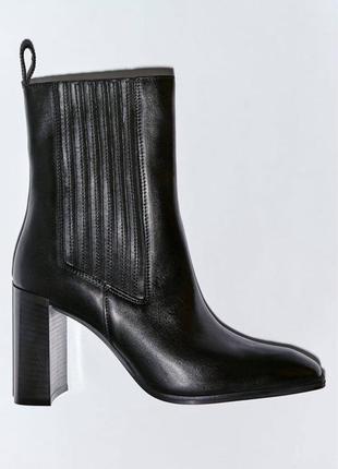 Черевики zara шкіряні чорні, 39 розмір 4