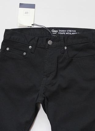 Классные насыщенные черные skinny скинни джинсы / джинсовые брюки от gap