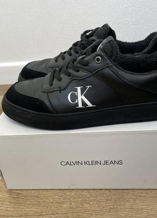 Шкіряні кеди кросівки calvin klein