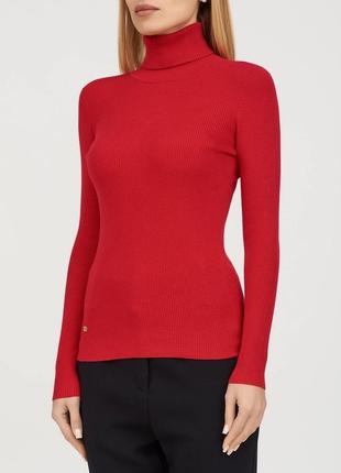 Хлопковая водолазка гольф lauren ralph lauren красный, р. s m