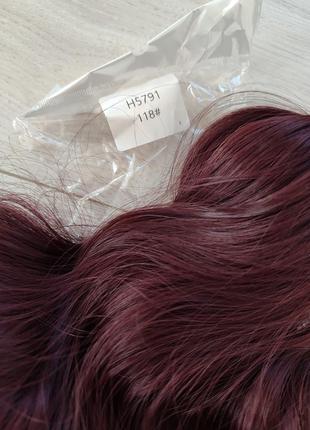 Шиньон хвост на крабе волнистый, накладные волосы.