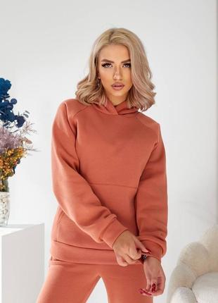 Спортивный костюм женский базовый теплый флисовый на флисе утепленный черный серый розовый бордовый осенний зимний на осень зиму батал