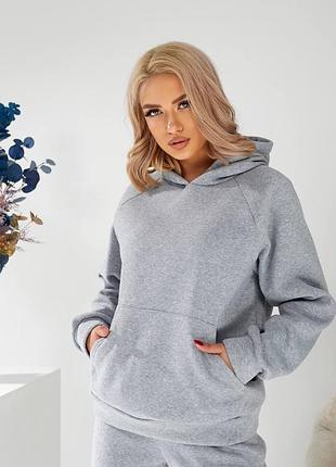 Спортивный костюм женский базовый теплый флисовый на флисе утепленный черный серый розовый бордовый осенний зимний на осень зиму батал