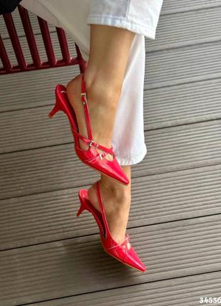 Туфли слингбеки натуральные