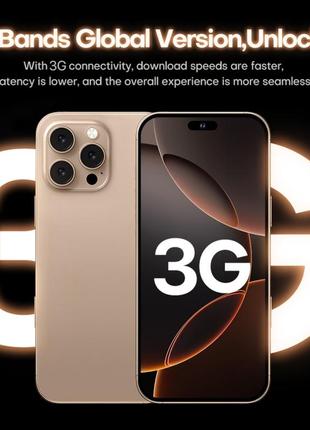 Китайский мобильный телефон смартфон apple iphone 16promax / 3 гб+32 гб, экран 6,73 дюйма, android 8, 3g!